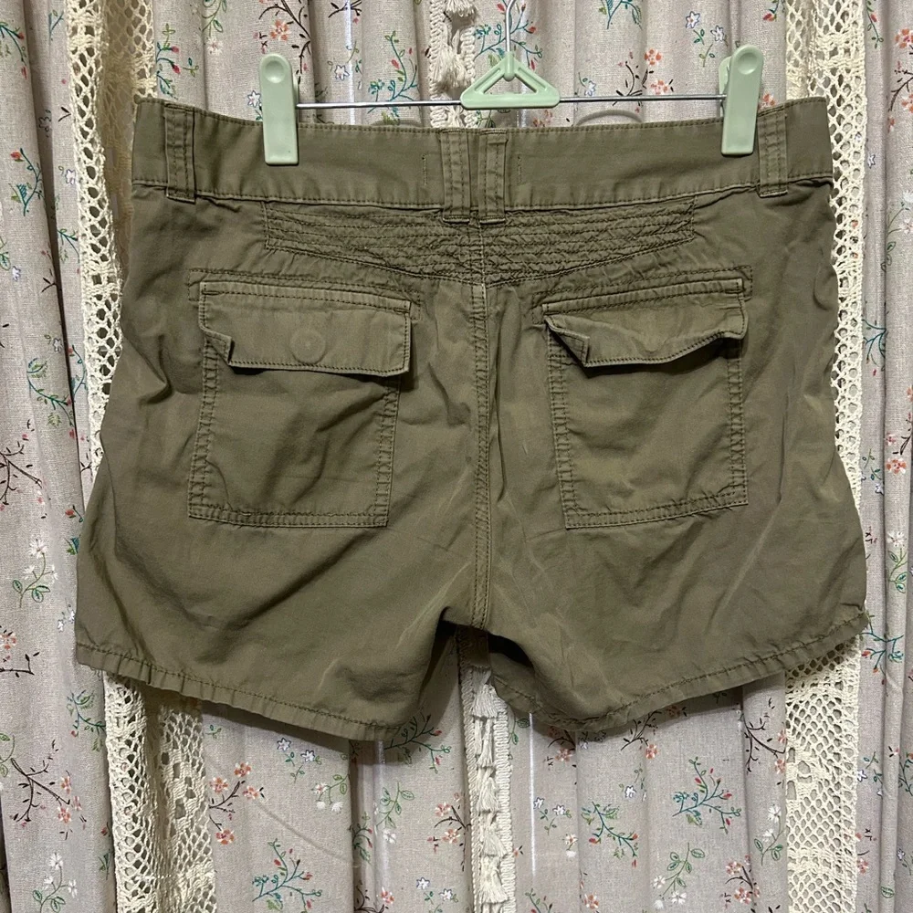 Madewell 100% Cotton Green Cargo‎ Shorts Size 26